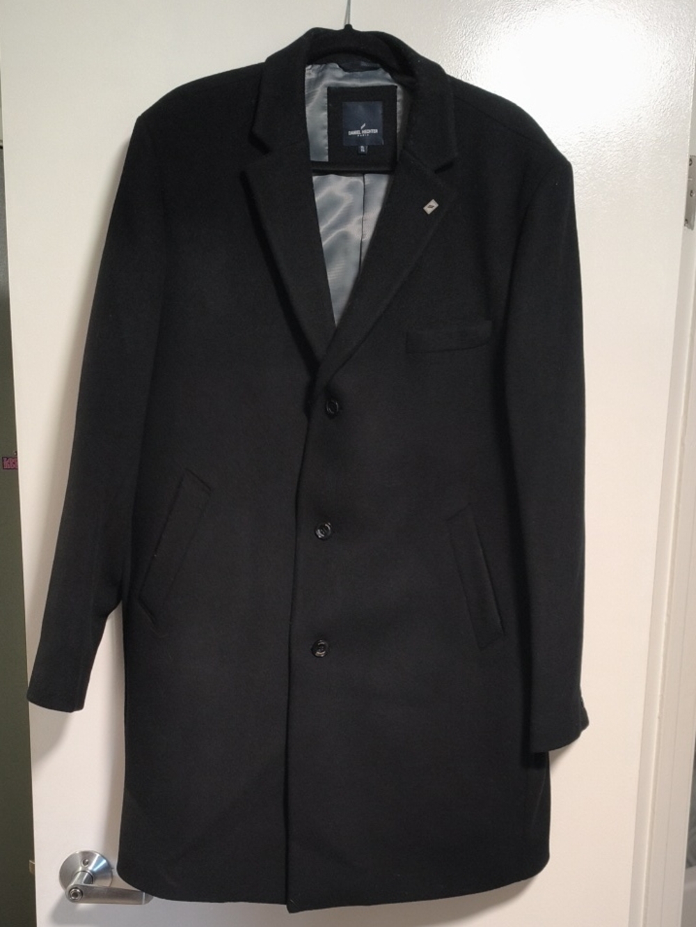 Daniel Hechter Black Men's Pea Coat